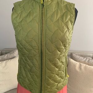 Royal Robbins Olive Green Quilted Fleece Lined Women's Vest